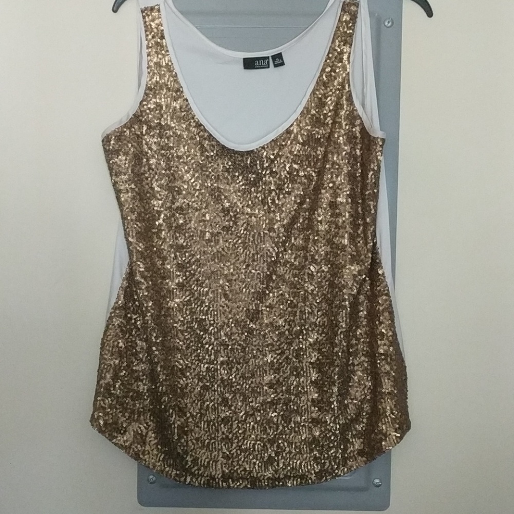 Gold bling tank